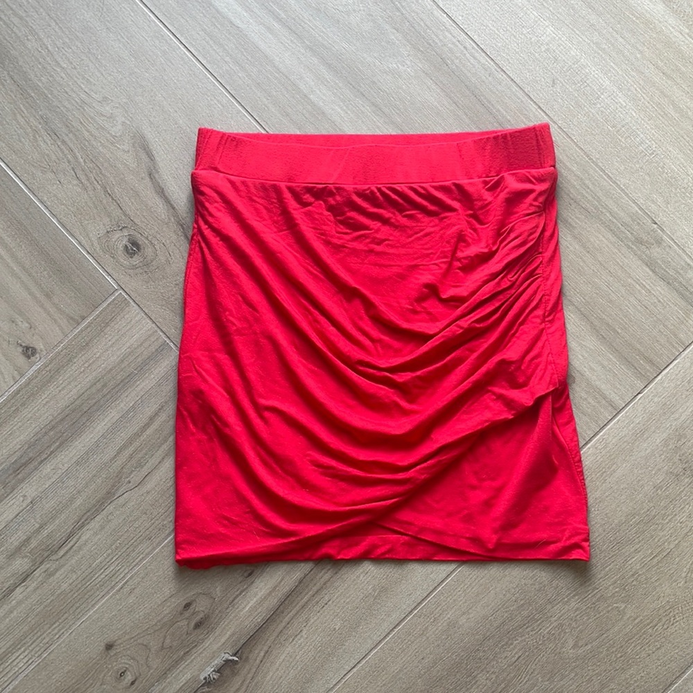 Super Down Red Mini Skirt